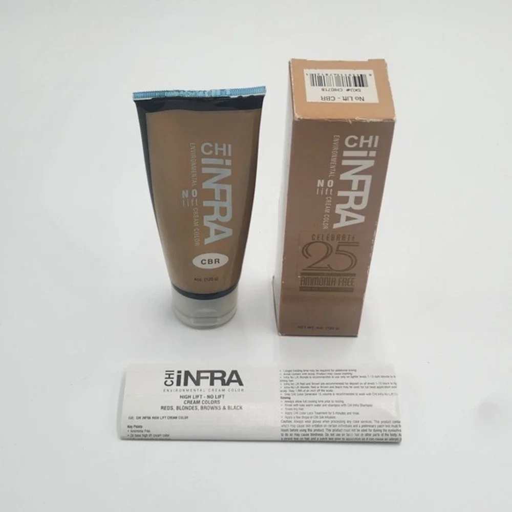CHI Infra Environmental No Lift Cream Color CBR 4 oz Chocolate Brown New Radiant